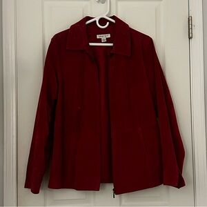 Red Suede Leather Jacket